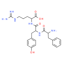 ChemSpider 2D Image | phe-tyr-arg | C24H32N6O5