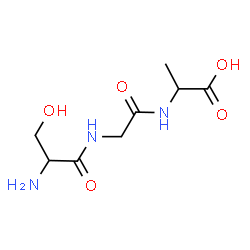 ChemSpider 2D Image | ser-gly-ala | C8H15N3O5
