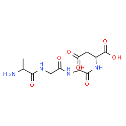 ChemSpider 2D Image | ala-gly-ala-asp | C12H20N4O7