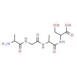 ChemSpider 2D Image | ala-gly-ala-ser | C11H20N4O6