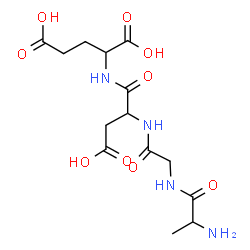 ChemSpider 2D Image | ala-gly-asp-glu | C14H22N4O9