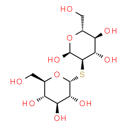 ChemSpider 2D Image | 2-S-alpha-D-Glucopyranosyl-2-thio-alpha-D-glucopyranose | C12H22O10S