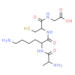 ChemSpider 2D Image | ala-lys-cys-gly | C14H27N5O5S
