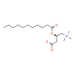 ChemSpider 2D Image | (3R)-4-(Trimethylammonio)-3-(undecanoyloxy)butanoate | C18H35NO4