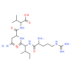 ChemSpider 2D Image | arg-ile-asn-val | C21H40N8O6