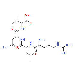 ChemSpider 2D Image | arg-leu-asn-val | C21H40N8O6