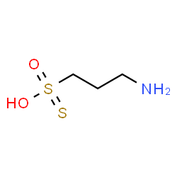 ChemSpider 2D Image | 3-Amino-1-propanesulfonothioic O-acid | C3H9NO2S2