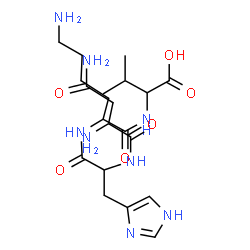 ChemSpider 2D Image | asn-his-lys-val | C21H36N8O6