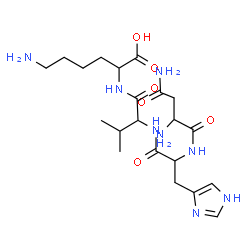 ChemSpider 2D Image | asn-his-val-lys | C21H36N8O6
