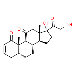 ChemSpider 2D Image | 17,21-Dihydroxy-5beta-pregn-2-ene-1,11,20-trione | C21H28O5