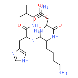 ChemSpider 2D Image | asn-lys-his-val | C21H36N8O6