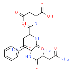 ChemSpider 2D Image | asn-phe-asn-asp | C21H28N6O9