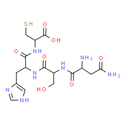 ChemSpider 2D Image | asn-ser-his-cys | C16H25N7O7S