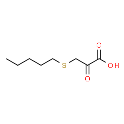 ChemSpider 2D Image | 2-Oxo-3-(pentylsulfanyl)propanoic acid | C8H14O3S