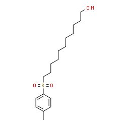 ChemSpider 2D Image | 11-[(4-Methylphenyl)sulfonyl]-1-undecanol | C18H30O3S