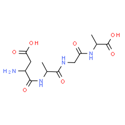 ChemSpider 2D Image | asp-ala-gly-ala | C12H20N4O7
