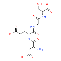 ChemSpider 2D Image | asp-glu-gly-ser | C14H22N4O10