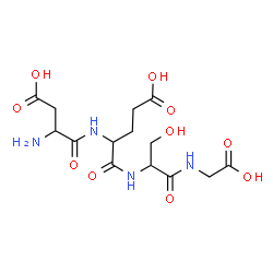 ChemSpider 2D Image | asp-glu-ser-gly | C14H22N4O10