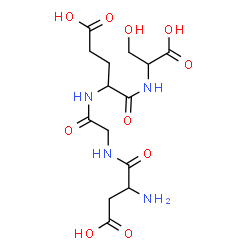 ChemSpider 2D Image | asp-gly-glu-ser | C14H22N4O10