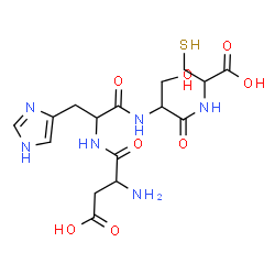 ChemSpider 2D Image | asp-his-ser-cys | C16H24N6O8S
