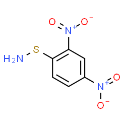 ChemSpider 2D Image | 1-(Aminosulfanyl)-2,4-dinitrobenzene | C6H5N3O4S