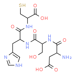 ChemSpider 2D Image | asp-ser-his-cys | C16H24N6O8S