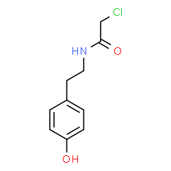 ChemSpider 2D Image | 2-Chloro-N-[2-(4-hydroxyphenyl)ethyl]acetamide | C10H12ClNO2