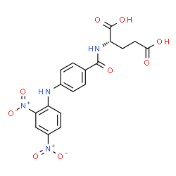 ChemSpider 2D Image | N-{4-[(2,4-Dinitrophenyl)amino]benzoyl}-L-glutamic acid | C18H16N4O9