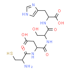 ChemSpider 2D Image | cys-asp-ser-his | C16H24N6O8S