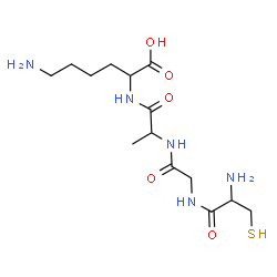 ChemSpider 2D Image | cys-gly-ala-lys | C14H27N5O5S