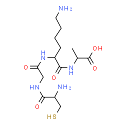 ChemSpider 2D Image | cys-gly-lys-ala | C14H27N5O5S