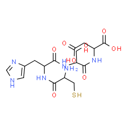 ChemSpider 2D Image | cys-his-ser-asp | C16H24N6O8S