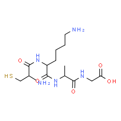 ChemSpider 2D Image | cys-lys-ala-gly | C14H27N5O5S