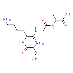 ChemSpider 2D Image | cys-lys-gly-ala | C14H27N5O5S