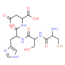 ChemSpider 2D Image | cys-ser-his-asp | C16H24N6O8S