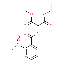 ChemSpider 2D Image | Diethyl [(2-nitrobenzoyl)amino]malonate | C14H16N2O7