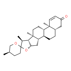 ChemSpider 2D Image | (5alpha,22xi,25R)-Spirost-1-en-3-one | C27H40O3
