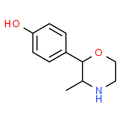 ChemSpider 2D Image | 4-(3-Methyl-2-morpholinyl)phenol | C11H15NO2