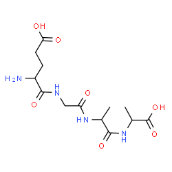 ChemSpider 2D Image | glu-gly-ala-ala | C13H22N4O7