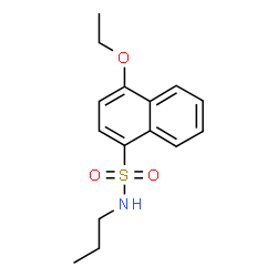 ChemSpider 2D Image | 4-Ethoxy-N-propyl-1-naphthalenesulfonamide | C15H19NO3S