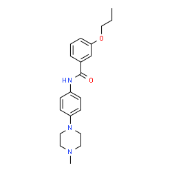 ChemSpider 2D Image | N-[4-(4-Methyl-1-piperazinyl)phenyl]-3-propoxybenzamide | C21H27N3O2
