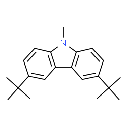 ChemSpider 2D Image | 3,6-di-tert-butyl-9-methylcarbazole | C21H27N