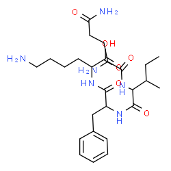 ChemSpider 2D Image | gln-ile-phe-lys | C26H42N6O6