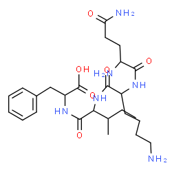 ChemSpider 2D Image | gln-lys-ile-phe | C26H42N6O6