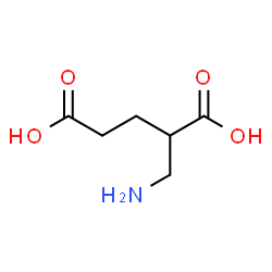 ChemSpider 2D Image | 2-(Aminomethyl)pentanedioic acid | C6H11NO4