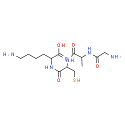 ChemSpider 2D Image | gly-ala-cys-lys | C14H27N5O5S