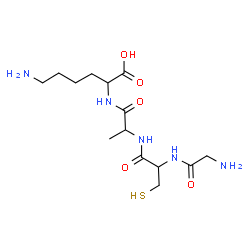 ChemSpider 2D Image | gly-cys-ala-lys | C14H27N5O5S