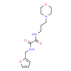 ChemSpider 2D Image | N-(2-Furylmethyl)-N'-[3-(4-morpholinyl)propyl]ethanediamide | C14H21N3O4