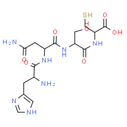ChemSpider 2D Image | his-asn-ser-cys | C16H25N7O7S