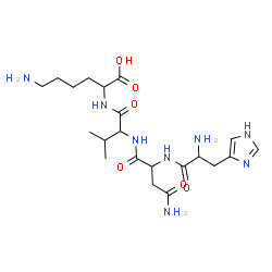 ChemSpider 2D Image | his-asn-val-lys | C21H36N8O6